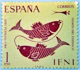 Selo Signos - Peixes - Espanha