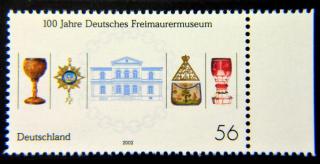 Selo100 anos Museu Manico - Alemanha