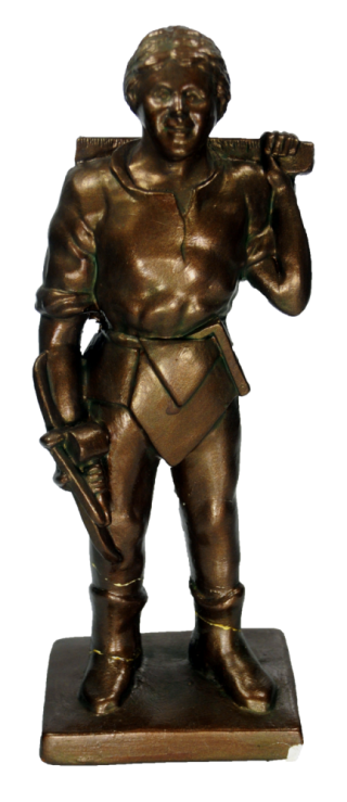 Estatueta do Companheiro Maçom Bronze