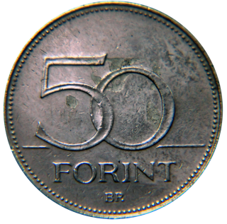Moeda de 50 Forint - Hungria