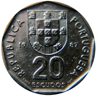 Moeda de 20 Escudo - Portugal