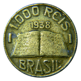Moeda de 1000 Réis - Brasil