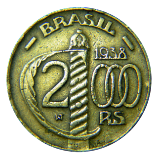 Moeda de 2000 Réis - Brasil