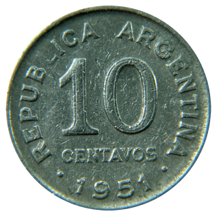 Moeda de 10 Centavos - Argentina