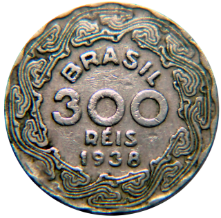 Moeda de 300 Ris - Brasil