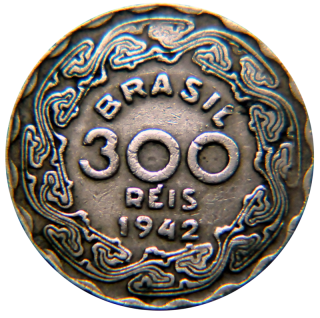 Moeda de 300 Ris - Brasil