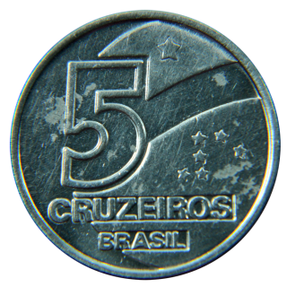 Moeda de 5 Cruzeiros - Brasil