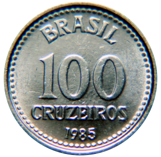 Moeda de 100 Cruzeiros - Brasil
