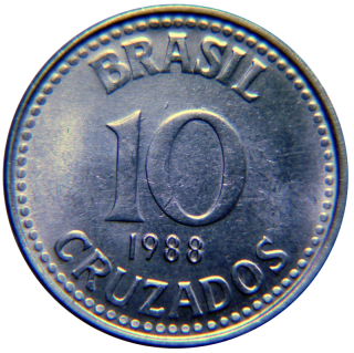 Moeda de 10 Cruzados - Brasil