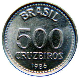 Moeda de 500 Cruzeiros - Brasil