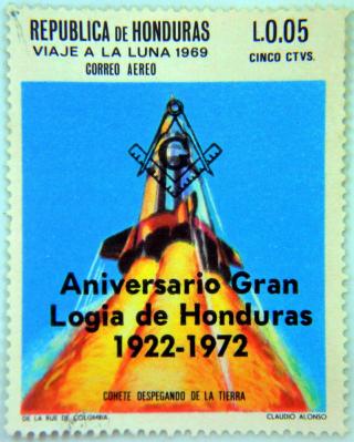 Selo 50 anos da Grande Loja de Honduras