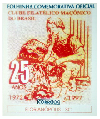 Folha 75 anos Clube Filatélico Maçônico do Brasil