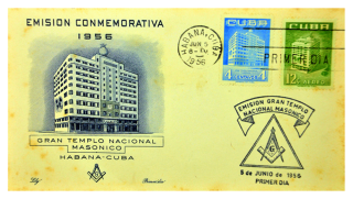 Envelope Grande Templo Nacional Maçônico - Cuba