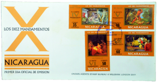 Envelope " Os Dez Mandamentos" - Nicaragua