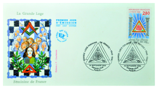 Envelope da Grande Loja Maçônica Feminina da França