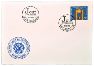 Envelope da Loja Maçônica "St. Jean de L' Esperance - Luxemburgo