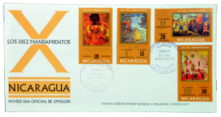 Envelope "Os Dez Mandamentos" - Nicarágua