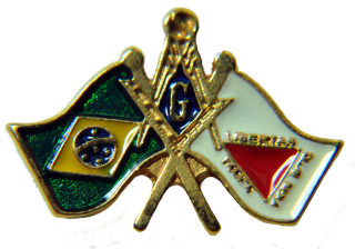 Pin Bandeiras Brasil e Minas Gerais