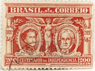Selo D. Pedro I e José Bonifácio - Brasil 