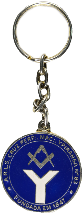 Chaveiro da Loja Maçônica Cruz da Perf. Mac. Ypiranga Nº 83 