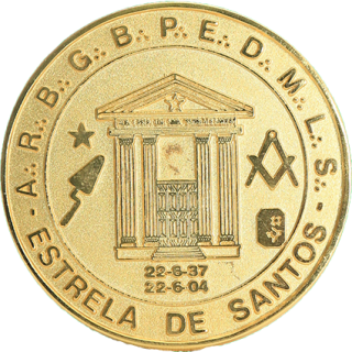 Medalha da Loja Manica Estrela de Santos