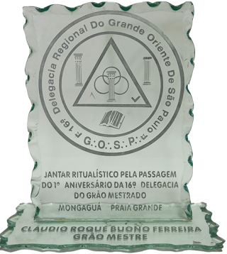 Placa da 16ª Delegacia Regional do Grande Oriente de São Paulo