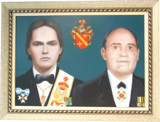 Auto-retrato de Ignacio Del Rey e Mario Del Rey